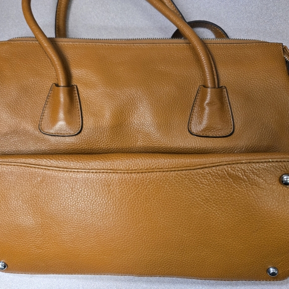 Vintage soft leather work tote large bag - Picture 5 of 9